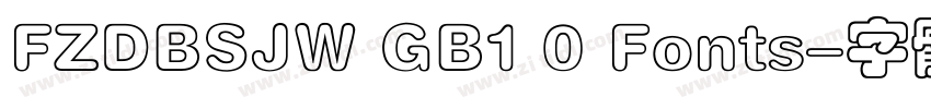 FZDBSJW GB1 0 Fonts字体转换